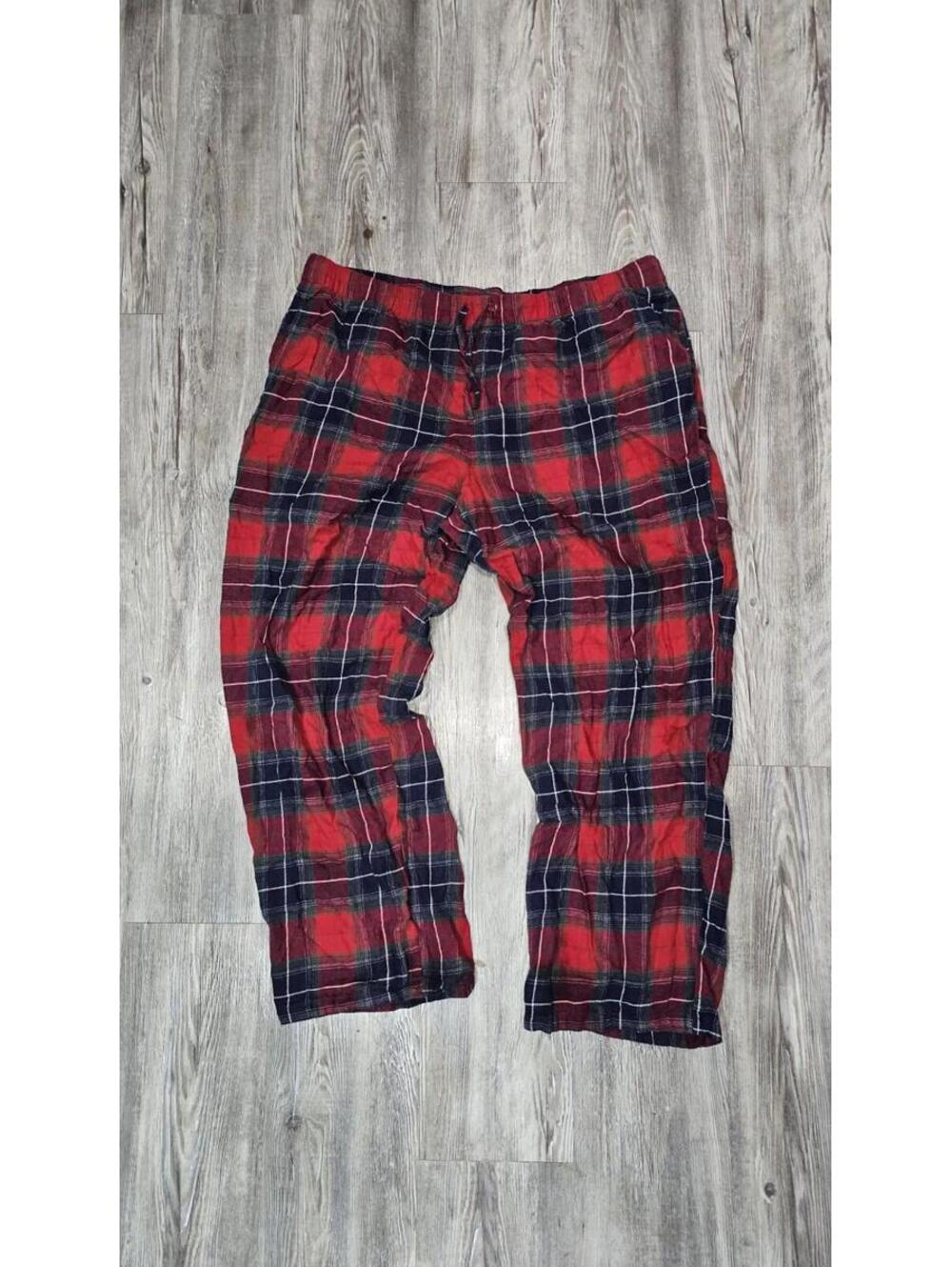 Liz Claiborne Red Black Plaid Pajama Pants Size XXL Lounge Sleepwear